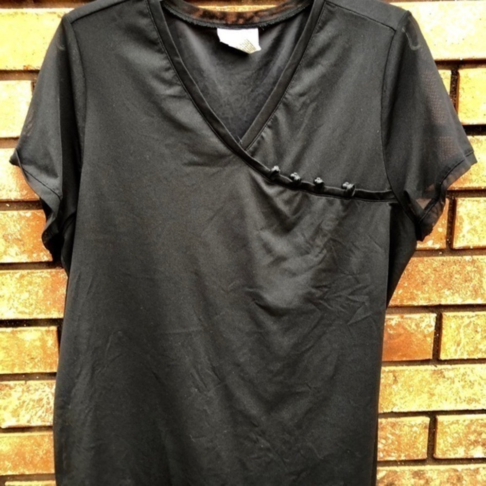 AVENUE Black Blouse - Size 18/20. Exc used cond.